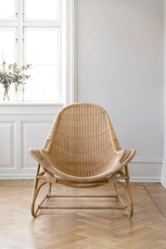 PACIFIQUE - Rattan and fabric armchair with armrests by Sika Design - view 3